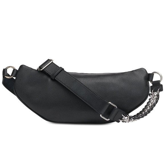 🎁DKNY Irvington Leather Logo Belt Bag Black - Picture 3 of 4